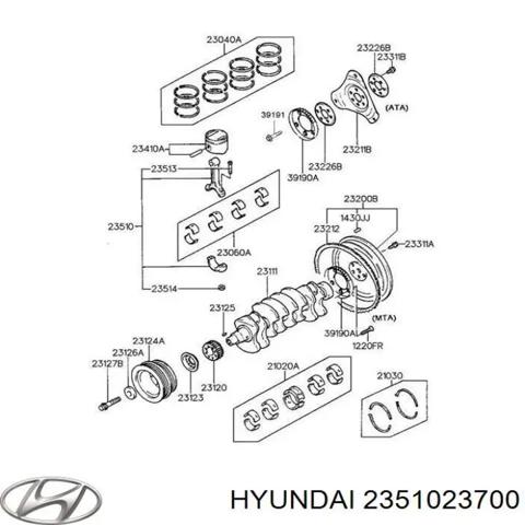 2351023700 HYUNDAI Шатун поршня двигателя купить в Ужгород