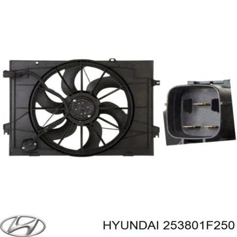 Диффузор радиатора охлаждения в сборе с мотором 253801F250 HYUNDAI