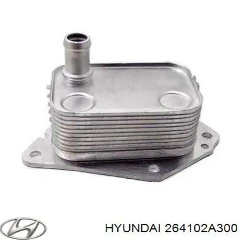 Радиатор масляный (холодильник) под фильтром 264102A300 HYUNDAI