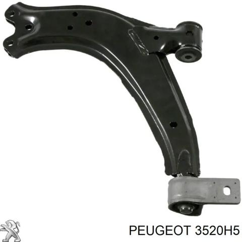Рычаг передний нижний левый 3520H5 PEUGEOT
