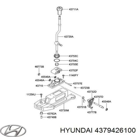Трос переключения передач 4379426100 HYUNDAI
