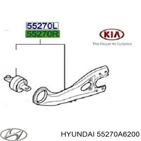 Рычаг/тяга задней подвески продольный нижний, левый 55270A6200 HYUNDAI