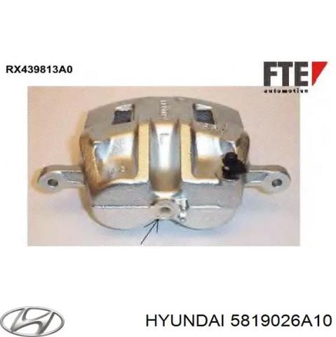 Суппорт тормозной, передний, правый 5819026A10 HYUNDAI