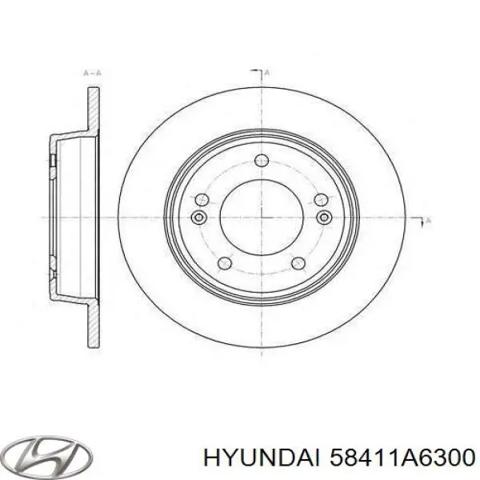 58411A6300 HYUNDAI Тормозные диски купить в Полтава