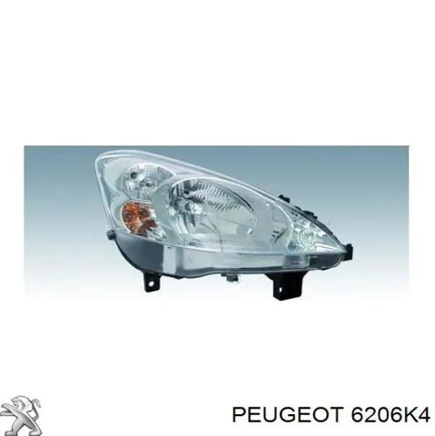 Правая блок фара 6206K4 PEUGEOT