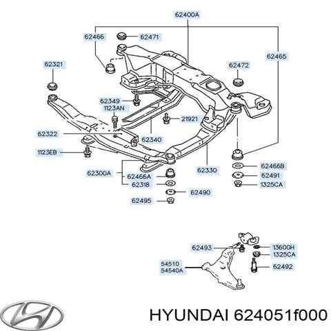 Крабобалка передней подвески 624051F000 HYUNDAI