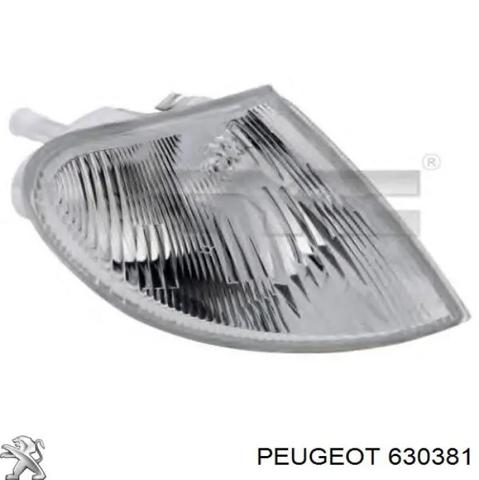 Левый фонарь указателя поворота 630381 PEUGEOT