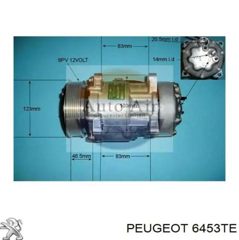 Компрессор климатической установки 6453TE PEUGEOT