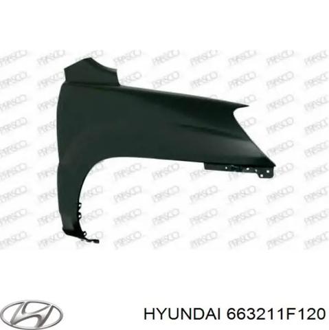 Переднее правое крыло 663211F120 HYUNDAI