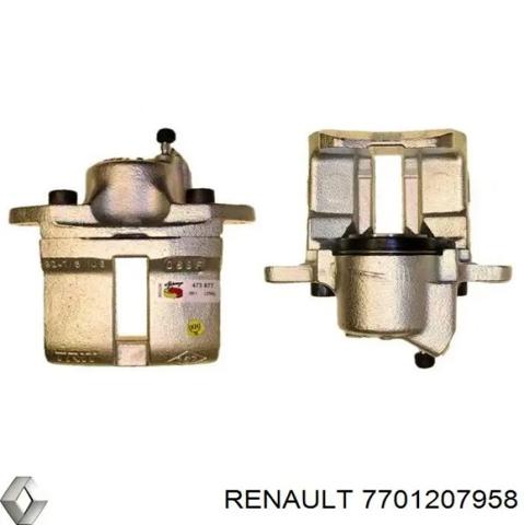 Суппорт тормозной, передний, левый 7701207958 RENAULT