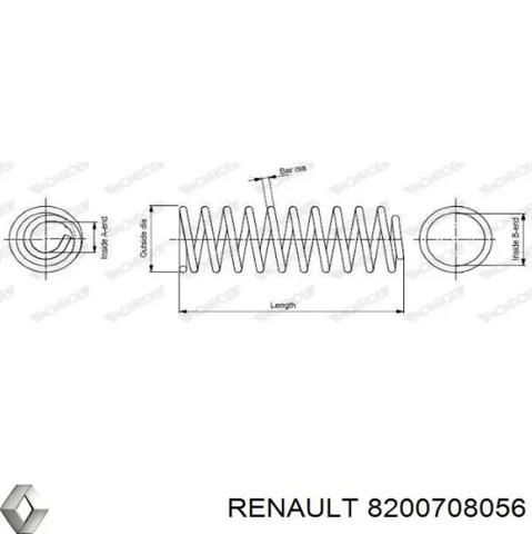 8200708056 RENAULT Пружина передняя купить в Винница