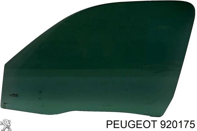 Стекло передней двери, левой 920175 PEUGEOT