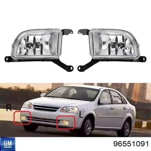 Фара противотуманная, левая 96551091 GM