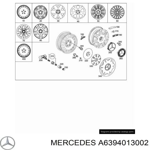 MERCEDES A6394013002 Диски колесные стальные (штампованные) в наличии Николаев
