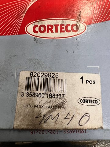 CORTECO 19029925B Сальник коленвала задний в наличии Сумы