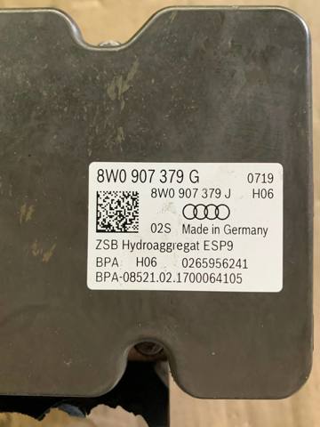 Блок ABS гидравлический 8W0907379G VAG