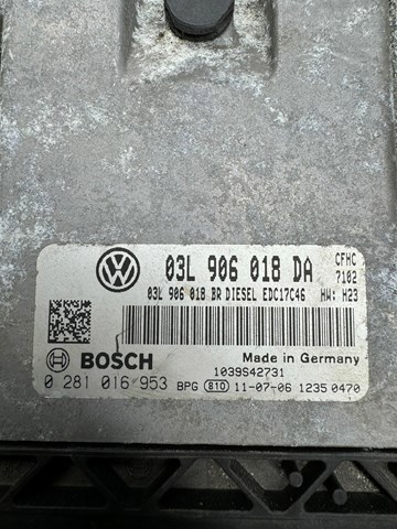 03L906018DA VAG Модуль управления (ЭБУ) двигателем купить в Кривой Рог