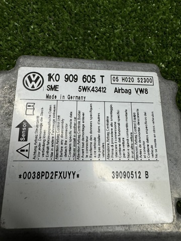 1K0909605T Модуль-процессор управления подушкой безопасности (ЭБУ AIRBAG) купить Львов