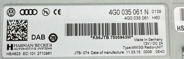 4G0035061N VAG купить в Тернополь
