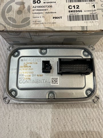 MERCEDES A2189007306 Модуль управления (ЭБУ) светом фар в наличии Сумы