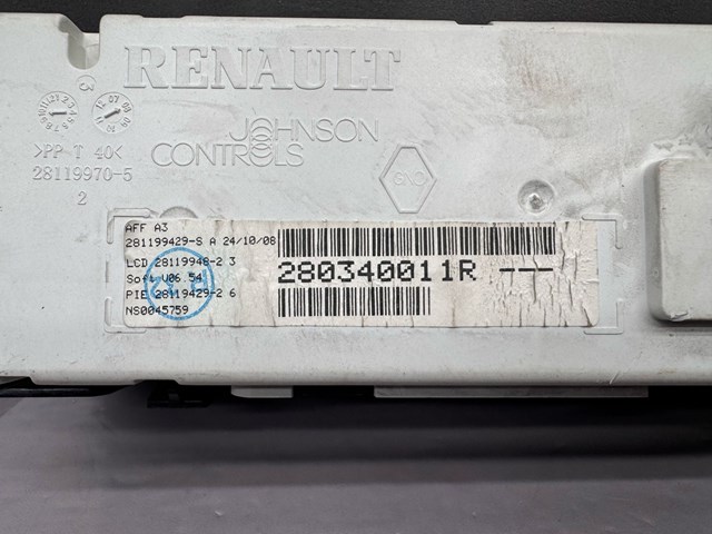 RENAULT 280340011R Дисплей многофункциональный в наличии Львов