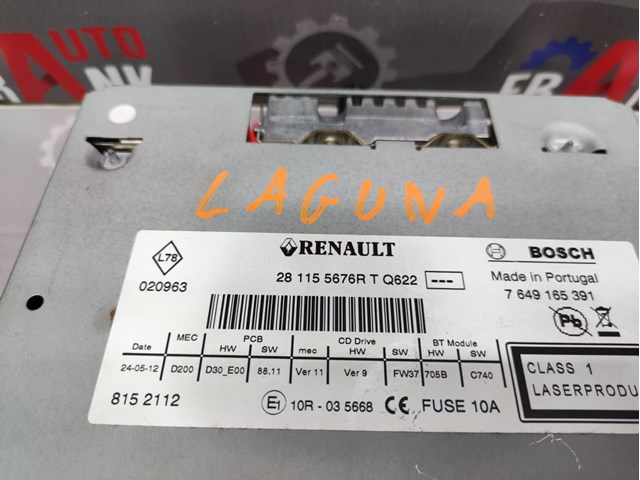 RENAULT 281155676R Магнитола в наличии Тернополь