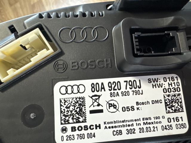 Щиток приборов 80A920790J VAG