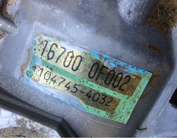 167000F002 NISSAN ТНВД купить в Каменское