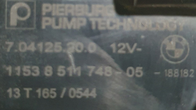 BMW 11538511748 Помпа водяная (насос) охлаждения, дополнительный электрический в наличии Киев