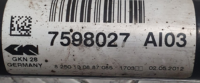 31607619657 BMW Левая полуось купить в Ровно