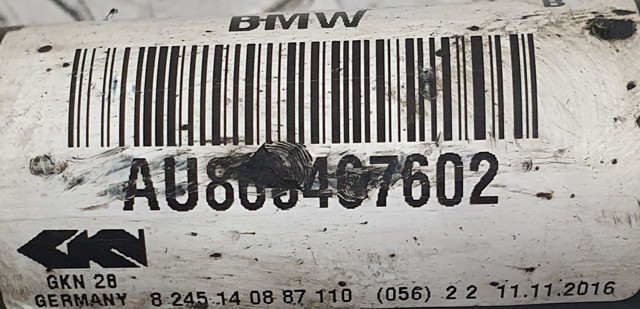 BMW 31608664676 Полуось (привод) передняя правая в наличии Ровно