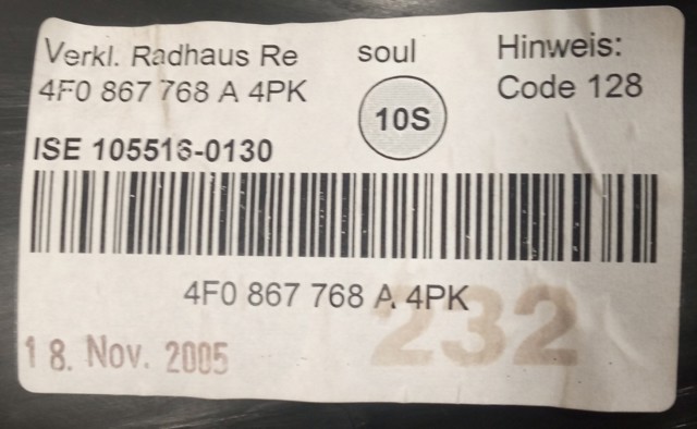 VAG 4F0867768A в наличии Киев