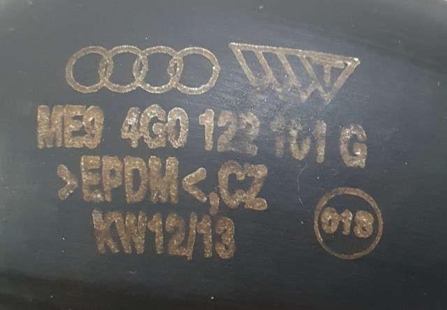 4G0122101G VAG Шланг (патрубок) радиатора охлаждения верхний купить в Кривой Рог