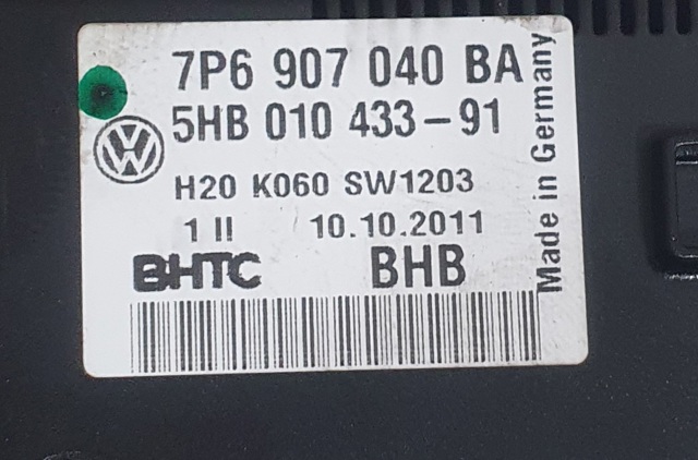 7P6907040BA VAG Блок управления режимами отопления/кондиционирования купить в Одесса