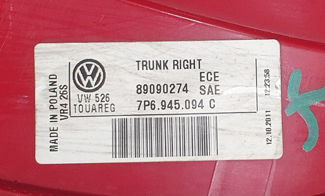7P6945094C VAG Фонарь задний правый внутренний купить в Одесса