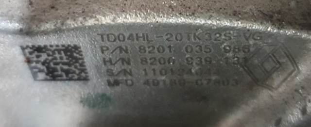 8201035986 NISSAN Турбина купить в Запорожье