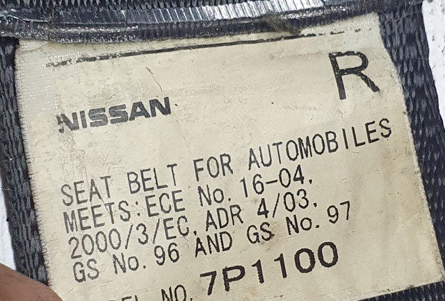 NISSAN 88844EB302 Ремень безопасности задний правый в наличии Ужгород