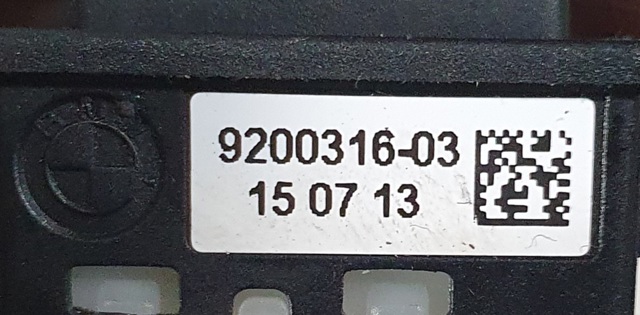 BMW 9200316 Кнопка салона привода крышки багажника (двери 3/5-й (ляды) в наличии Одесса