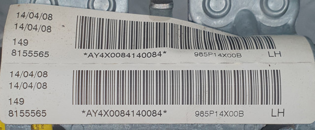 Подушка безопасности, боковая, левая 985P14X00B NISSAN
