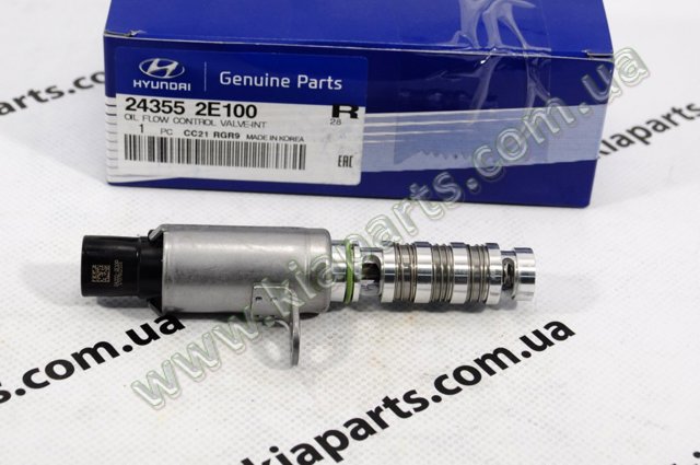 Клапан электромагнитный положения (фаз) распредвала, левый 243552E100 HYUNDAI