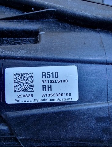 92102L5100 HYUNDAI Правая фара купить в Винница