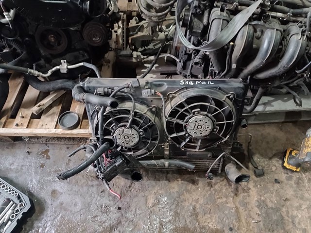 Электровентилятор охлаждения в сборе (мотор+крыльчатка) — фото 2