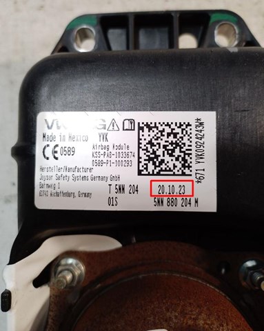 5NN880204M VAG Подушка безопасности (AIRBAG) пассажирская купить в Харьков