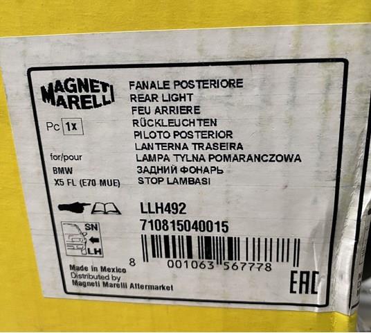 710815040015 MAGNETI MARELLI Фонарь задний левый внешний купить в Николаев