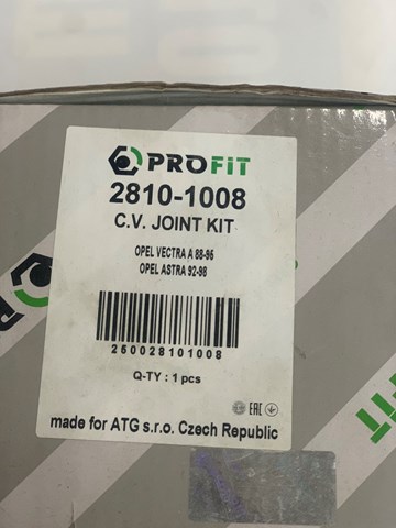 PROFIT 28101008 ШРУС внутренний передний в наличии Николаев