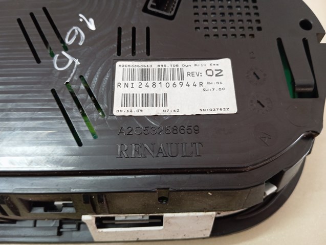 RENAULT 248106944R Панель приборов в наличии Одесса
