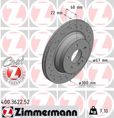 400362252 ZIMMERMANN Тормозные диски купить в Винница