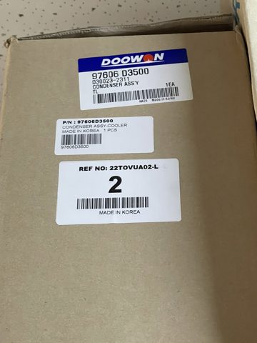 HYUNDAI 97606D3500 Радиатор кондиционера в наличии Кривой Рог