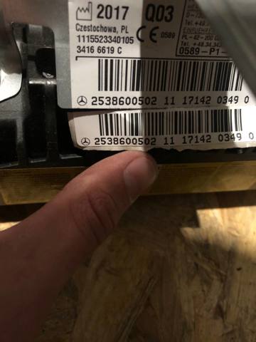MERCEDES 2538600502 Подушка безопасности пассажира в наличии Черновцы