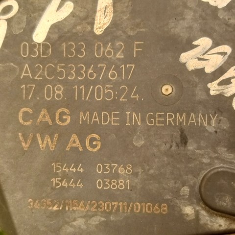 03D133062F VAG Дроссельная заслонка купить в Ирпень